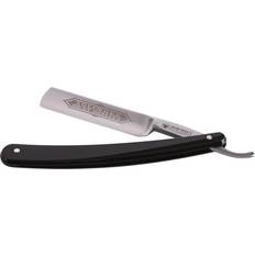 Barberknive & Shavetter Dovo Straight Razor 6/8, Round nose, Best Quality, Sort