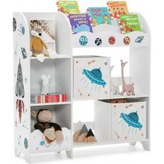 Storage Boxes on sale Bed Bath & Beyond Toy and Book Organizer Wooden Storage Cabinet w/ Storage Bins