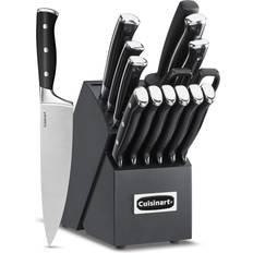 Kitchen Knives Cuisinart C77BTR-15PBK Classic Forged Triple Rivet, 15-Piece Knife Set