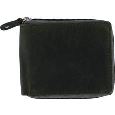 CTM Men's RFID Zip Around Wallet - Green one