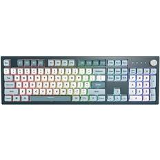 Montech MKey Mechanische Gaming-Tastatur: anpassbare RGB-LED, Premium-MDA-PBT-Tastenkappe, Pro 2.0 Castle