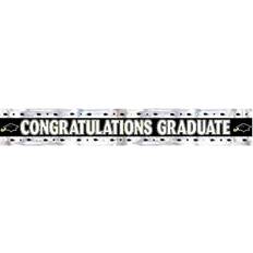 Halloween Garlands & Confetti Amscan Congratulations Graduate Foil Banner Pack of 8