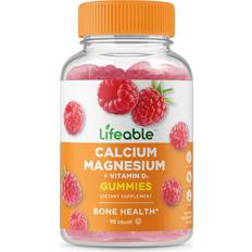 Herr Vitaminer & Mineraler Lifeable Lifeable, Calcium Magnesium + Vitamin D3 Gummies, Natural