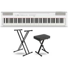 Keyboard Instruments Yamaha P-125A Digital Piano Keyboard Package White Essentials Package