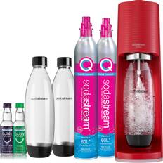 Glass Soft Drinks Makers SodaStream Terra Sparkling Water Maker Bundle