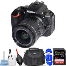 Nikon Mirrorless Cameras Nikon Nikon D5600 24.2MP Camera with 18-55mm Lens 1576 Essential 64GB Bundle