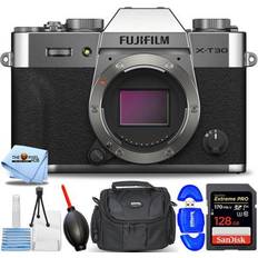 Fujifilm Secure Digital (SD) Digital Cameras Fujifilm FUJIFILM X-T30 II Mirrorless Camera Silver 16759641 7PC Accessory Bundle