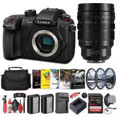 Panasonic Mirrorless Cameras Panasonic Lumix GH5 II Mirrorless Camera 25-50mm f/1.7 Lens More