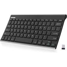 Keyboards Etech 2.4G Wireless Keyboard Stainless Steel Ultra Slim Keyboard