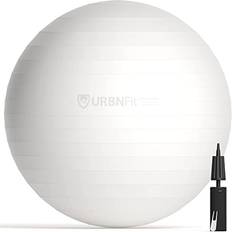 URBNFIT Exercise Ball Yoga Ball in Multiple Sizes for Workout, Pregnancy, Stability Anti-Burst Swiss Balance Ball w/ Quick Pump Fitness Ball Chair for Office, Home, Gym