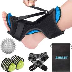 2021 New Upgraded Blue Night Splint for Plantar Fascitis, AiBast Multi Adjustable Ankle Brace Foot Drop Orthotic Brace for Plantar Fasciitis, Arch Foot Pain, Achilles Tendonitis Support for Women, Men