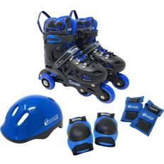 Chicago skates Boys' Adjustable Inline Training Combo Set Black/Blue, Youth at Academy Sports