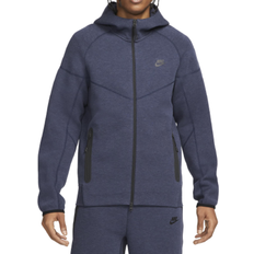 Nike sportswear tech fleece windrunner NIKE Men's Sportswear Tech Fleece Windrunner Full Zip Hoodie - Obsidian Heather/Black