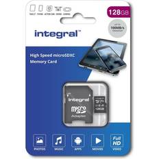 Integral 128gb micro sdxc card 128gb memory card microsd adapter phone tablet