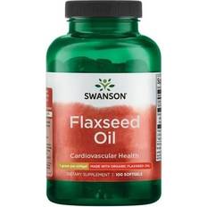 Swanson Fedtsyrer Swanson Hørfrøolie 1000 mg 100 Bløde Kapsler 100 stk