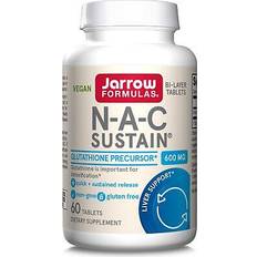 Vitaminer & Kosttilskud Jarrow Formulas NAC Sustain 600 mg 60 Tabletter 60 stk