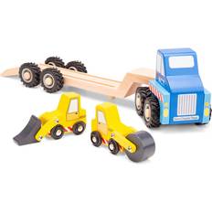 New Classic Toys Autotransporter med arbejdsbiler fra