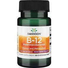 Swanson Vitamin B-12 Hydroxycobalamin,100mcg Sublingual sublingual 60 st