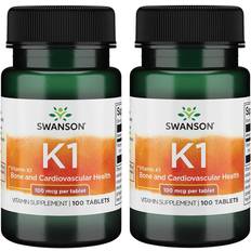 Swanson Vitamin K1 100mcg 100 Tabletter 100 stk