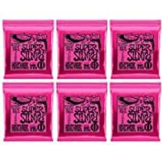 Ernie Ball Super Slinky Nickel Wound Electric Guitar Strings 6 Pack 9-42 Gauge