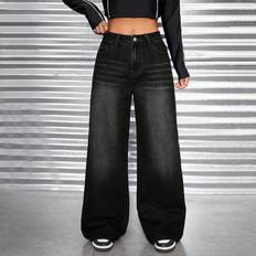 Shein High Waist Wide Leg Jeans