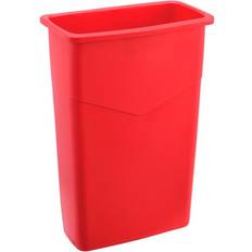 Global Industrial Slim Trash Can, 23 Gallon, Red