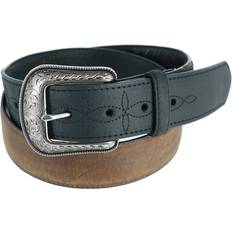 Wrangler Men Accessories Wrangler Men's And Western Billet Belt Black/Tan