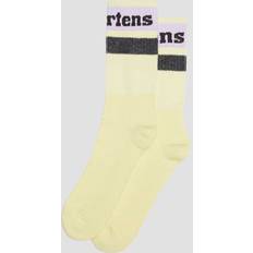 Athletic Logo Organic Cotton Blend Socks Yellow
