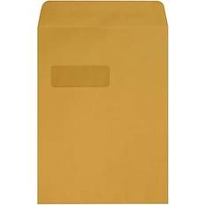 LUX 9 x 12 Open End Window Envelopes 28lb. Brown Kraft 50 Qty