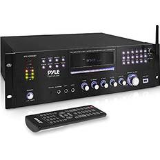 Pyle 4 Channel Pre Amplifier Receiver 1000 Watt Rack Mount Bluetooth Home Theater-Stereo Surround Sound Preamp Receiver W/Audio/Video System, CD/DVD Player, AM/FM Radio, MP3/USB Reader Pyle PD1000BT