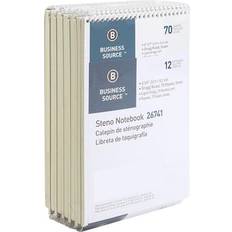 Gray Notepads Business Source 26741PK Wirebound Steno Notebook, Pack 12