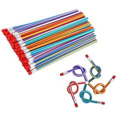 Graphite Pencils 35 PCS Flexible Soft Pencil Magic Bend Pencils with Eraser For Kids Students Gift Great Fun To Play With