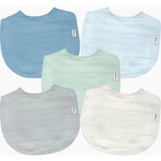 GOTS (Global Organic Textile Standard) Drool Bibs Green Sprouts Mull Lätzchen aus Bio-Baumwolle 5er-Pack Blueberry 0-12 Monate