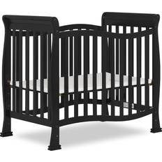 Non-Toxic Bedside Crib Dream On Me Piper 4-in-1 Black Convertible Mini Crib