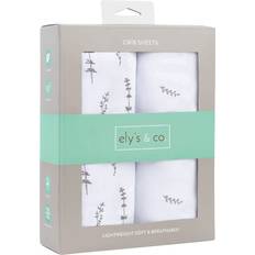 Sheets Ely's & Co. Baby Fitted Crib Sheet 100% Combed Jersey Forest 28x52"