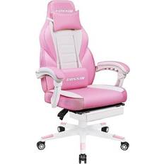 Gaming Chairs Vitesse Vitesse Pink Gaming Chair with footrest, Kawaii Cute Pink Gamer Chair for Girl, Girls Video Game Chairs, Computer Gaming Chair with Headrest and