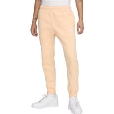 Men - Orange Pants Nike Club Fleece Jogger - Ice Peach/White