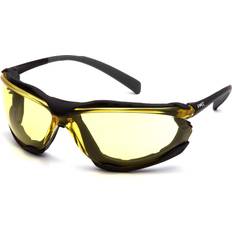 Brown Protective Gear Pyramex Proximity Safety Glasses Eye Protection, Amber H2X Anti-Fog