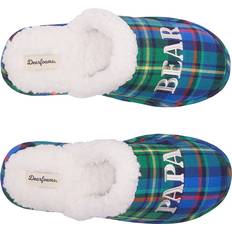 Blue Slippers Dearfoams Papa Bear Plaid Scuff Slippers Shoes