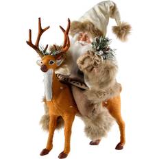 Santa Reiten Rentier White/Brown