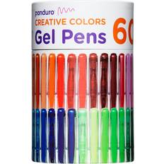 Gel Pens 60-pak – 60 skønne gelpenne i alle regnbuens farver. Neon, metallic, pasteller, basisfarver – her er det hele!