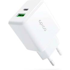 Epico Pro 2.0 Vægoplader PD 38W med USB-C & USB-A Hvid