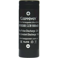 Keeppower Keeppower IMR UH1850 Li Ion batteri 3,6V 1100mAh Flad top