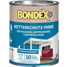 Rot Malerfarbe Bondex Wetterschutz-Farbe RAL 3004 Rot 0.75L