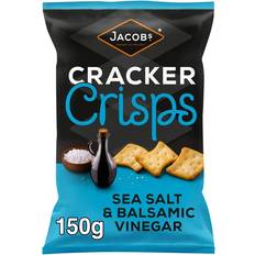 Jacobs Food & Drinks Jacobs Cracker Crisps Sea Salt & Balsamic Vinegar, 150g