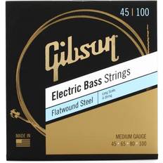 Gibson Accessories SBG-FWLS12 Flatwound Electric Bass Guitar Strings .045-.100 Medium Long Scale