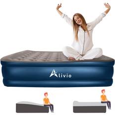 Alivio Inflatable Airbed Mattress with Built-in Electric Pump Single/Double Grey