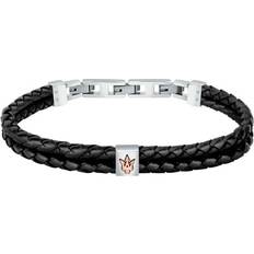 Acier Inoxydable Bracelets Maserati Bracelet JM422AVE13 Acier inoxydable, Cuir, recyclé Noir