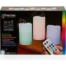 Candles Premier Set of 3 Pastel Colour Changing Candle