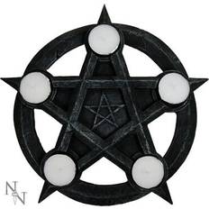 Black Candle Holders Nemesis Now Pentagram Tealights 26cm Candle Holder